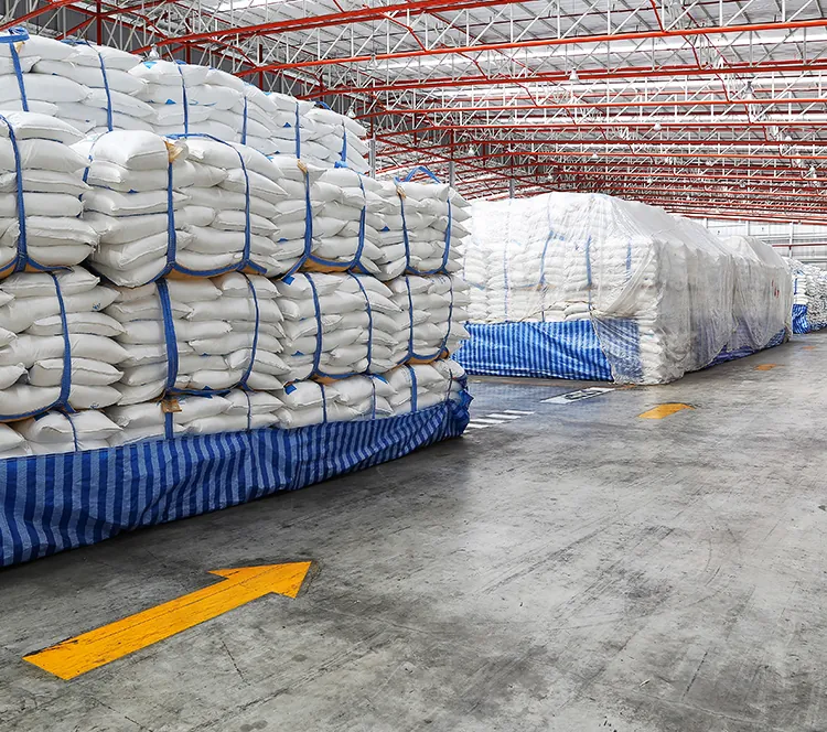 Stack of finished FIBC jumbo bags ready for dispatch